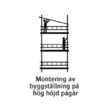 Skylt Montering pågår